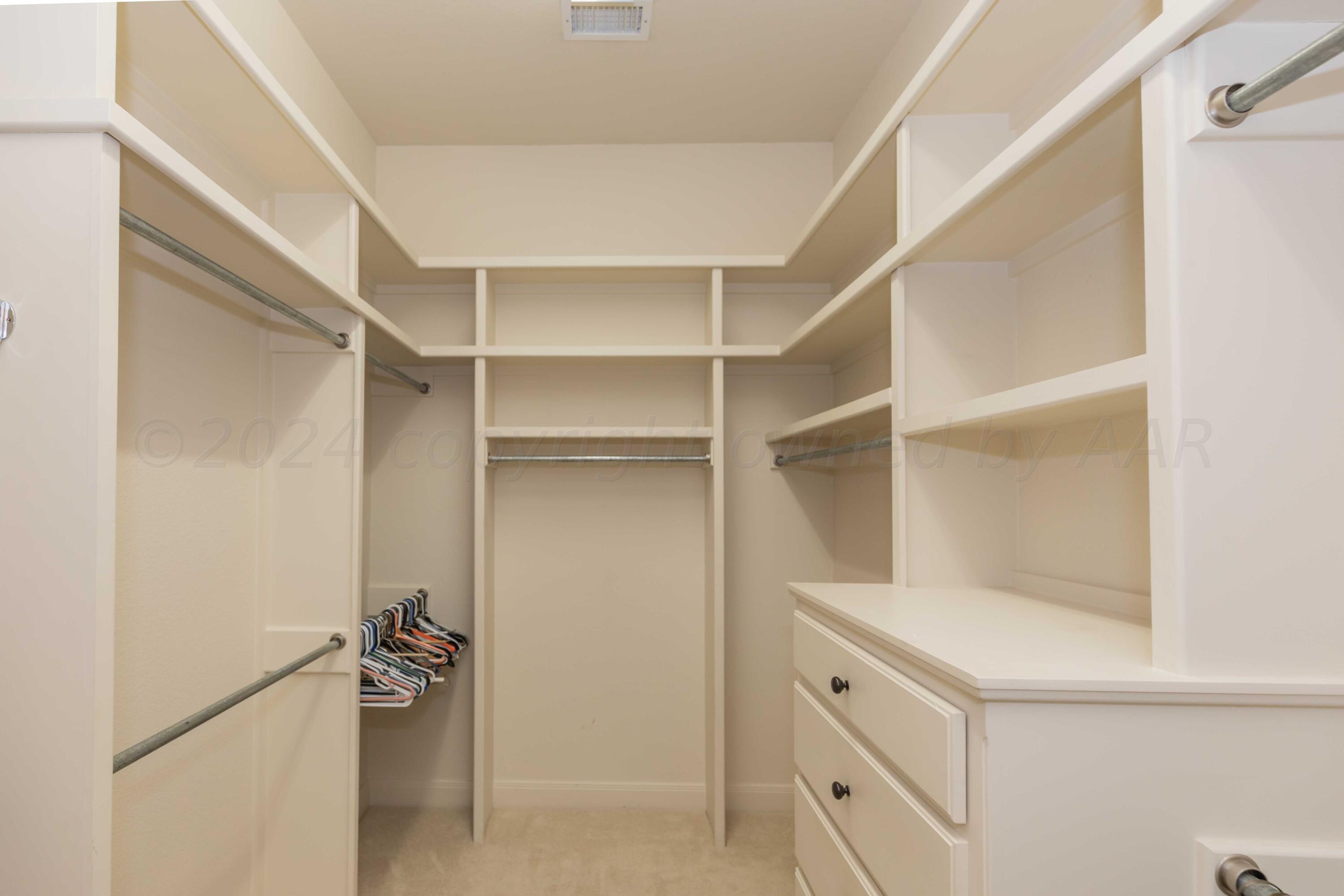 17 Cypress Point Amarillo, TX 79124 - Photo 24 of 72 MASTER CLOSET VIEW 2