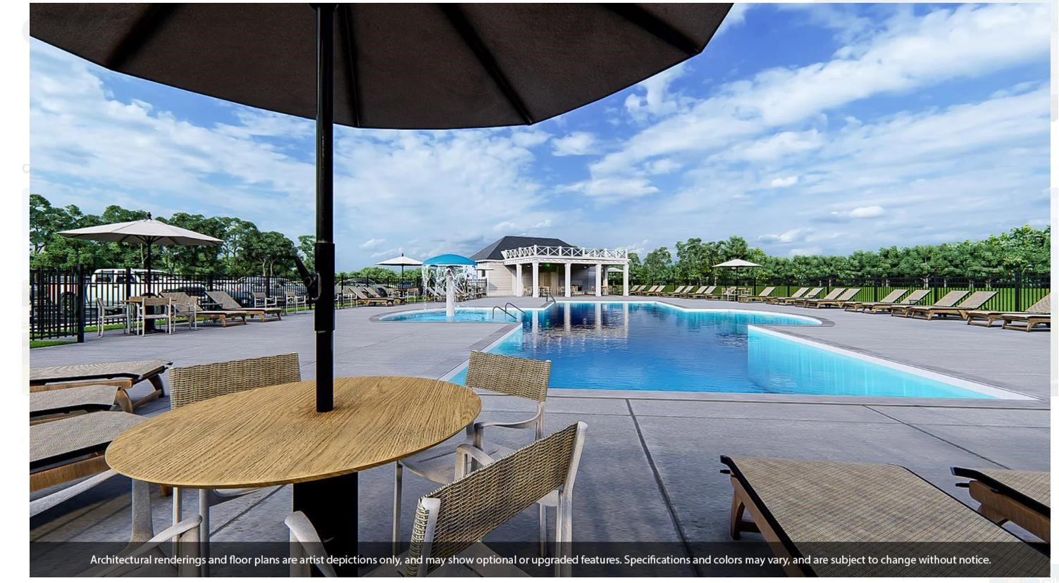 14 Beech Tree Way, Unit 130 Garner, NC 27529 - Photo 2 of 3 a view of a patio with a table chairs under an umbrella