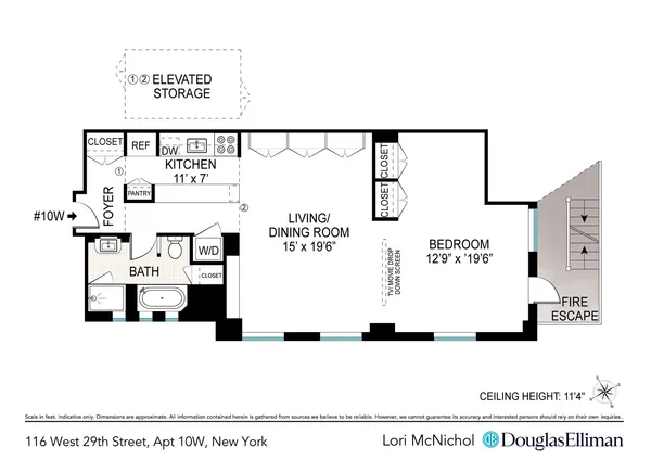 $1,175,000 | 116 West 29th Street, Unit 10W | Chelsea