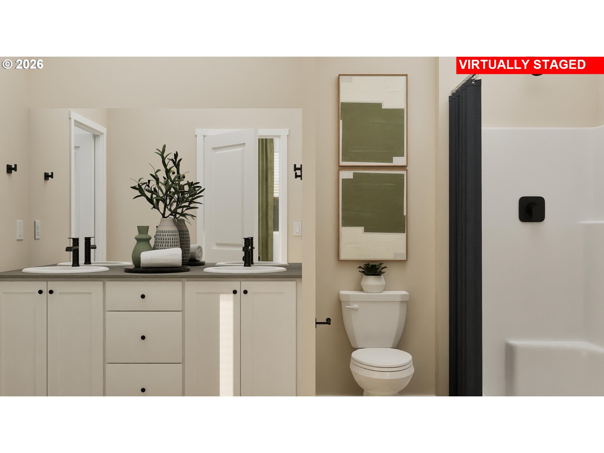 1042 Clemson Street Gervais, OR 97026 - Photo 9 of 13 a bathroom with a sink a toilet and shower