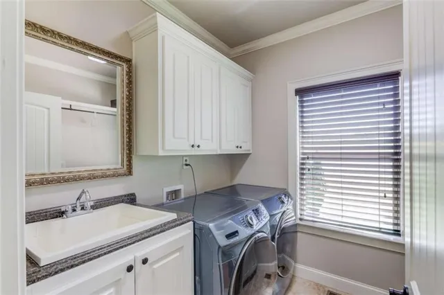 a view of entryway and dining room with stairs