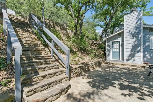 a view of outdoor space and deck
