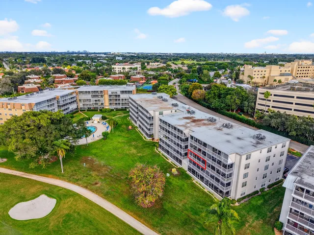 a view of a city with a lake view