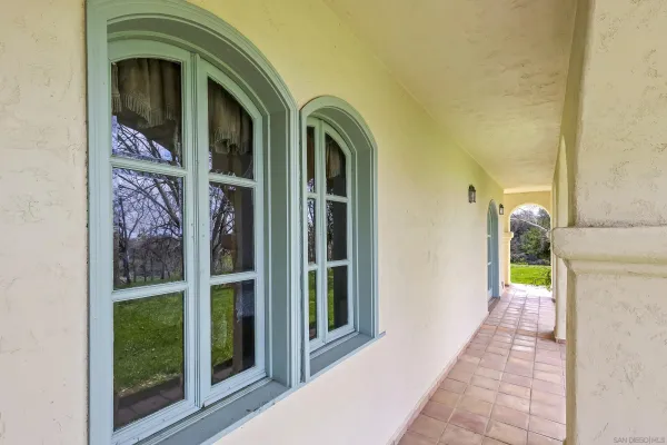 a view of a lake with a mountain in the background