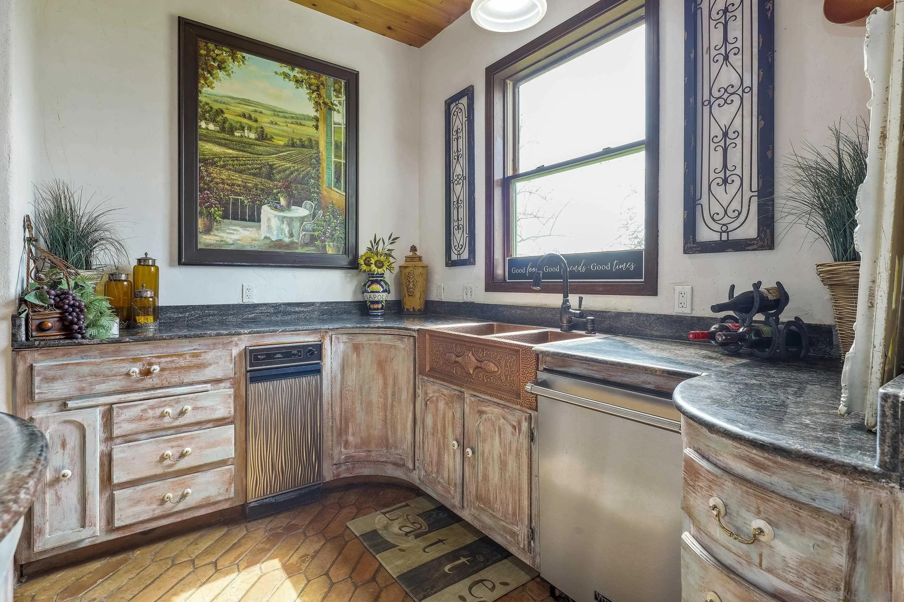 24943 North Mcintire Road Clements, CA 95227 - Photo 48 of 68 a kitchen with stainless steel appliances granite countertop a sink a stove a counter space and a window