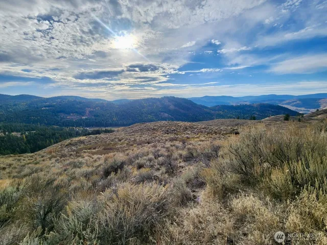 a view of lake with mountain