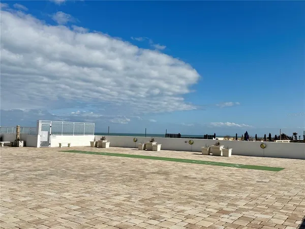 a view of an ocean and beach