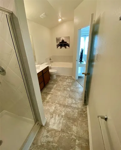 a bathroom with a tub