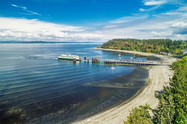 a view of a terrace with sky view