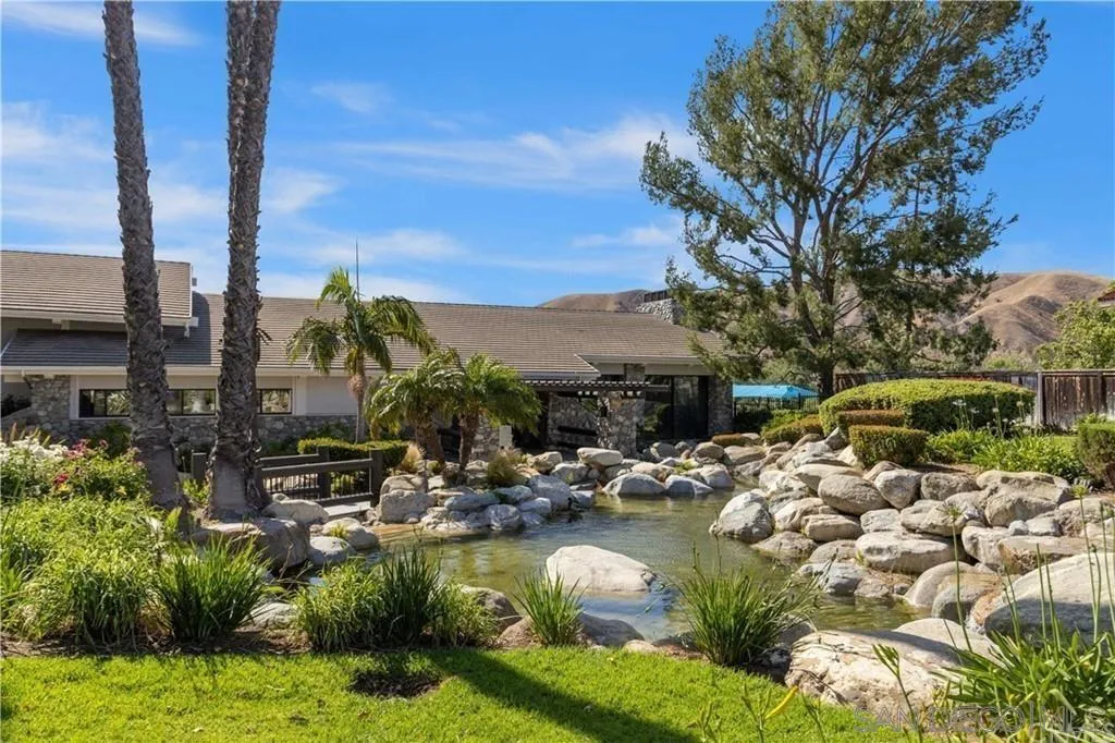 4648 Valley Glen Drive Corona, CA 92878 - Photo 34 of 42 a view of swimming pool with a patio and mountain view