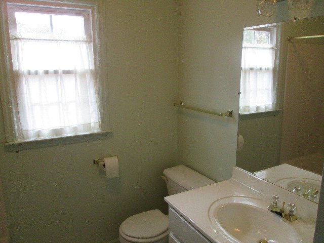 6121 Forsyth Road Macon, GA 31210 - Photo 15 of 17 a bathroom with a sink a window and a toilet