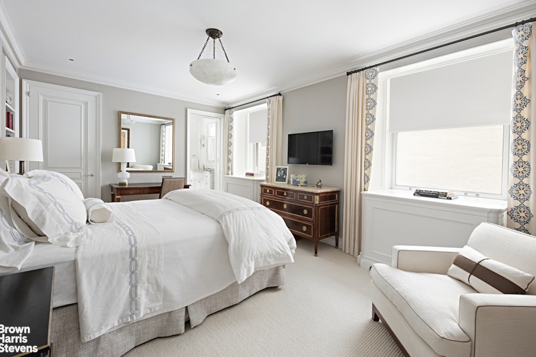 912 5th Avenue, Unit 10 Manhattan, NY 10021 - Photo 14 of 20 a bedroom with a bed and a flat screen tv