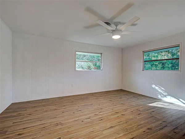 wooden floor in an empty room