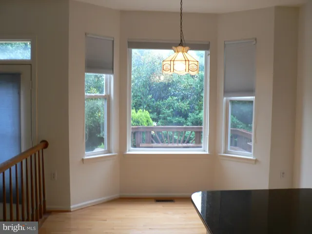 a view of empty room with a window