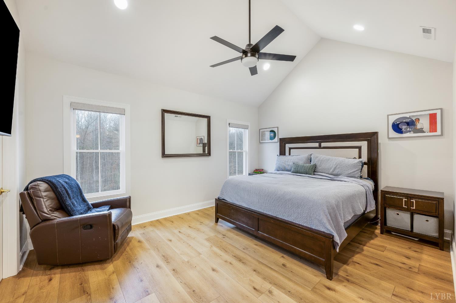 240 Ned Brown Road Amherst, VA 24521 - Photo 24 of 53 a bedroom with a bed and couch