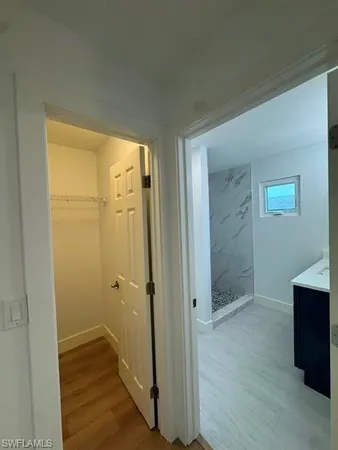 a view of bathroom with shower