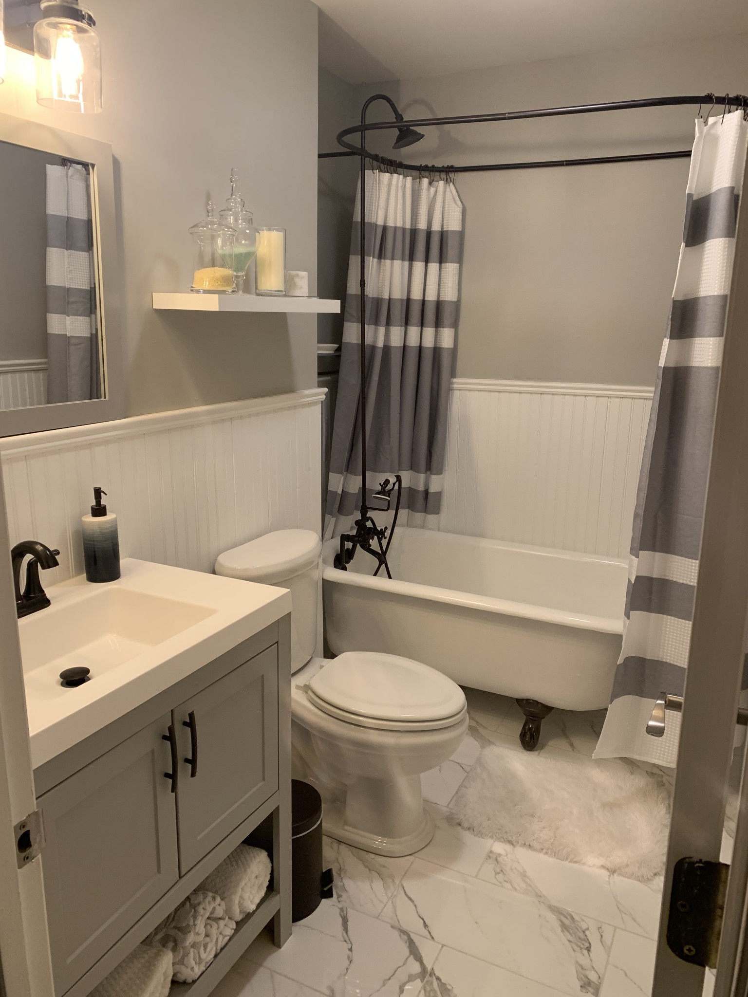 7404 Hoods Branch Road Springfield, TN 37172 - Photo 26 of 50 a bathroom with a sink toilet and shower