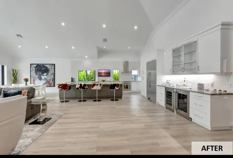 a living room with furniture flat screen tv and a fireplace