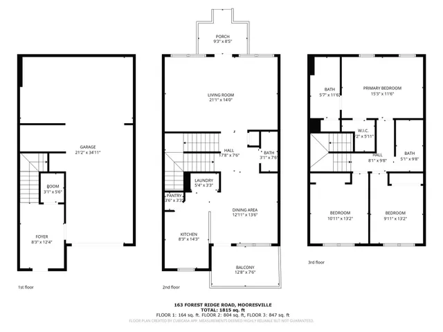 $1,950 | 163 Forest Ridge Road, Mooresville, NC 28117