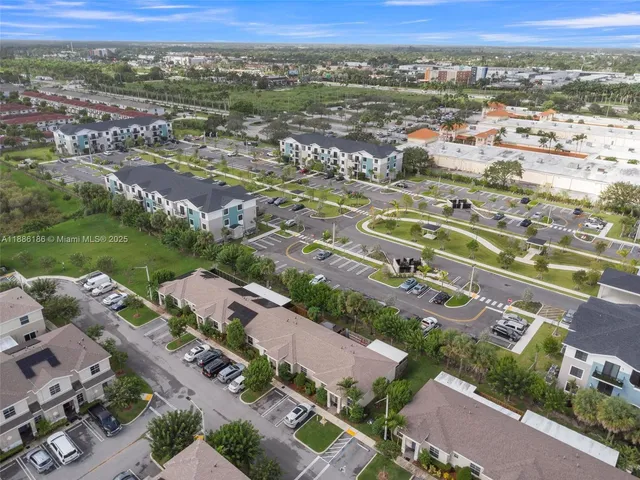 an aerial view of multiple house