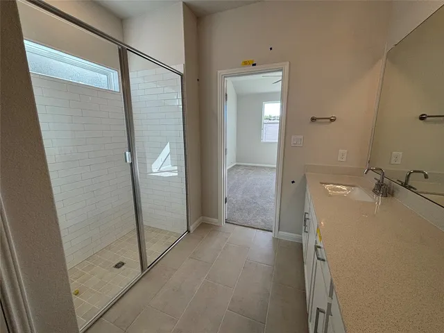 a close view of closet