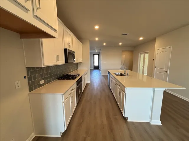 a close view of closet