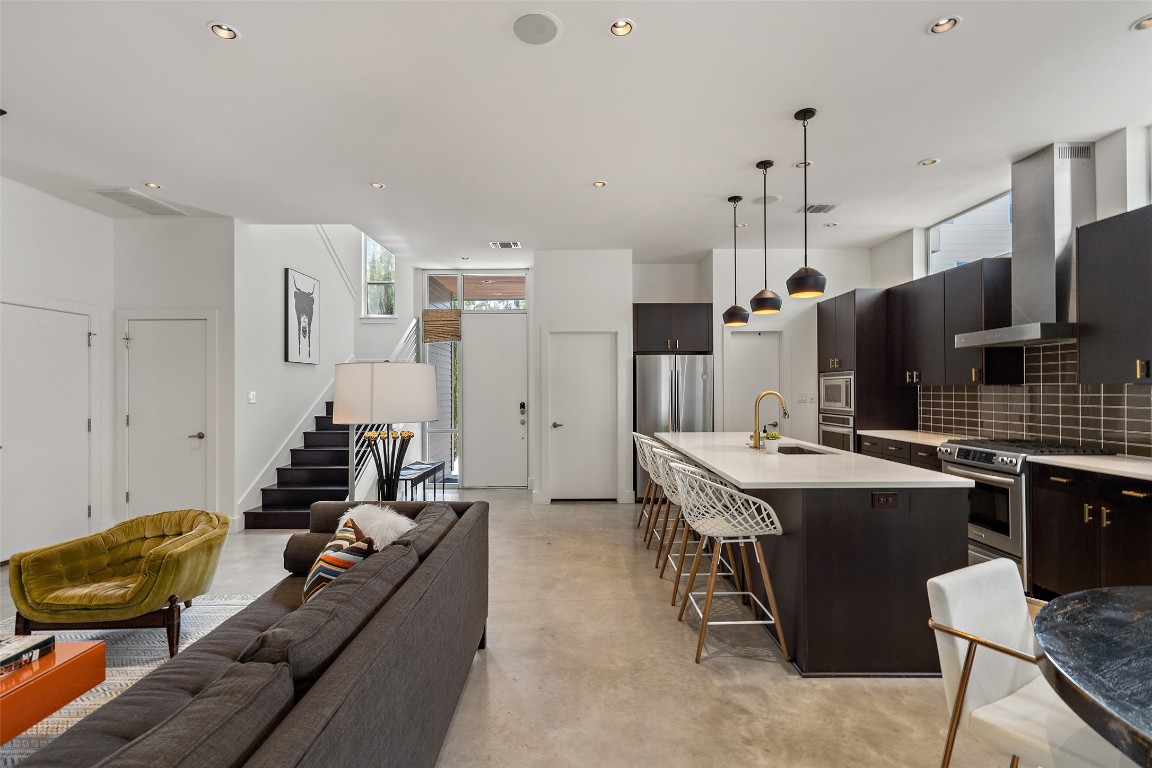 2105 Goodrich Avenue, Unit 2 Austin, TX 78704 - Photo 11 of 40 a living room with furniture and a flat screen tv