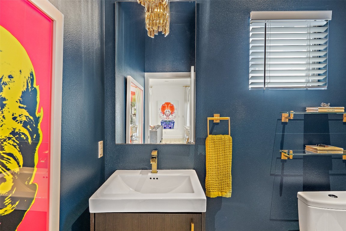 2105 Goodrich Avenue, Unit 2 Austin, TX 78704 - Photo 16 of 40 a bathroom with a sink and a mirror