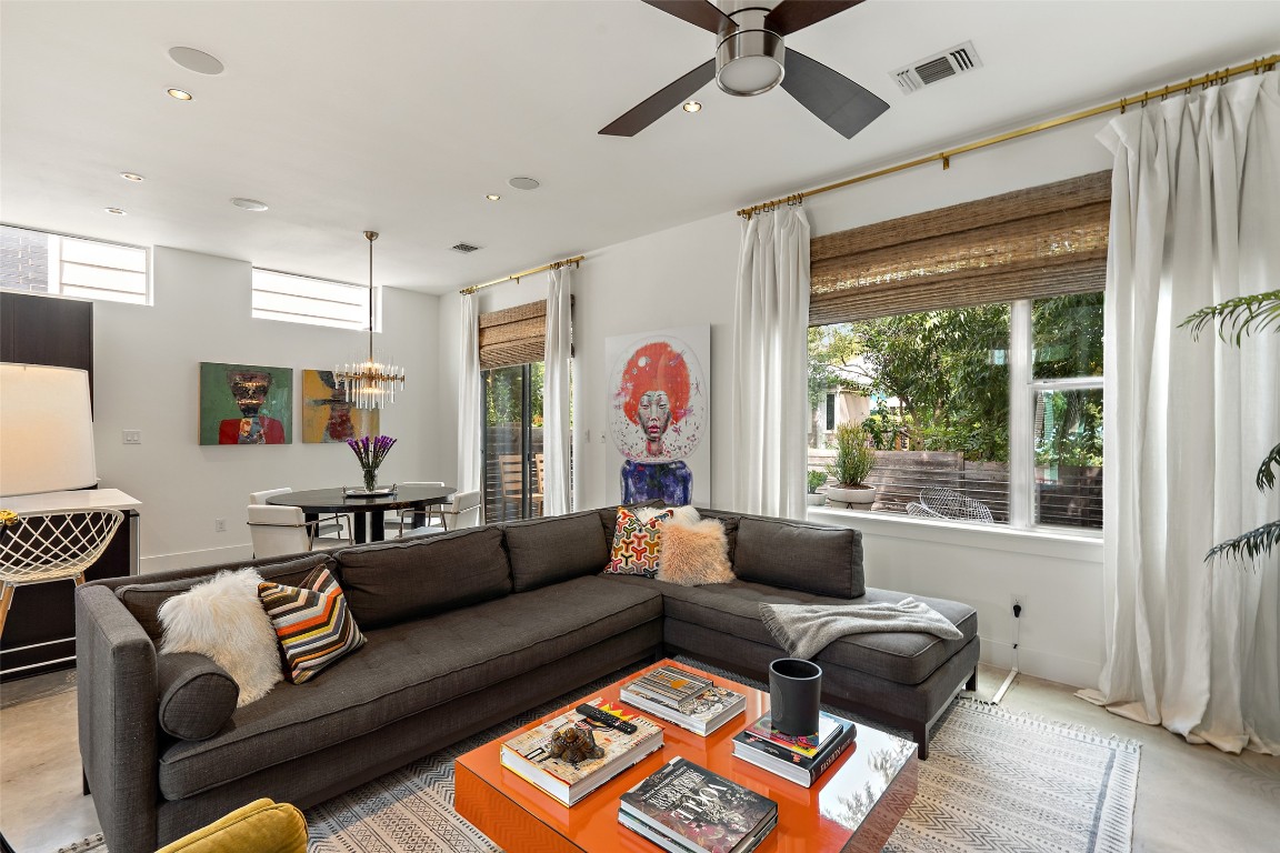 2105 Goodrich Avenue, Unit 2 Austin, TX 78704 - Photo 19 of 40 a living room with furniture and a large window