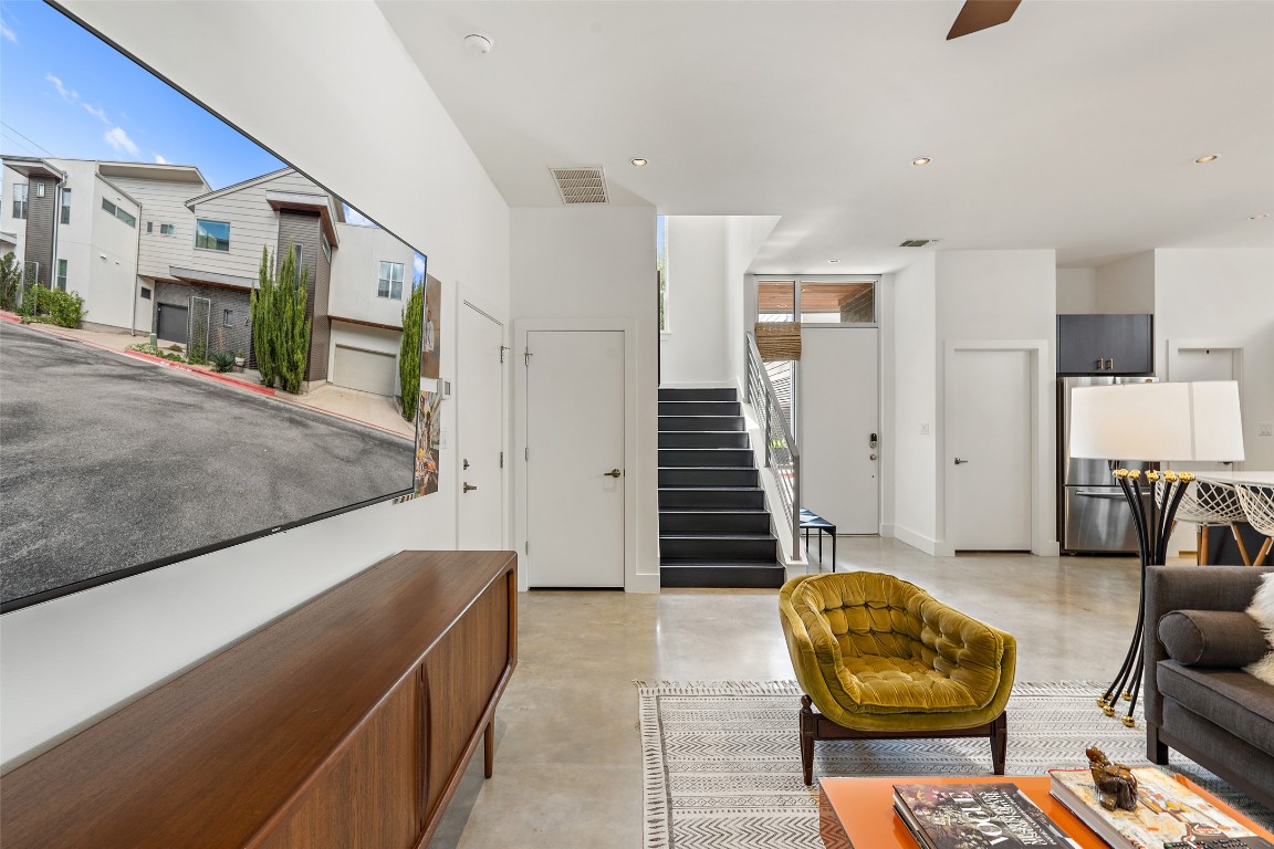 2105 Goodrich Avenue, Unit 2 Austin, TX 78704 - Photo 21 of 40 a living room with furniture and a rug