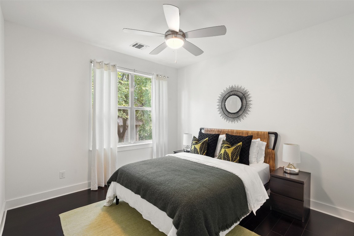 2105 Goodrich Avenue, Unit 2 Austin, TX 78704 - Photo 31 of 40 a bedroom with a bed and a window