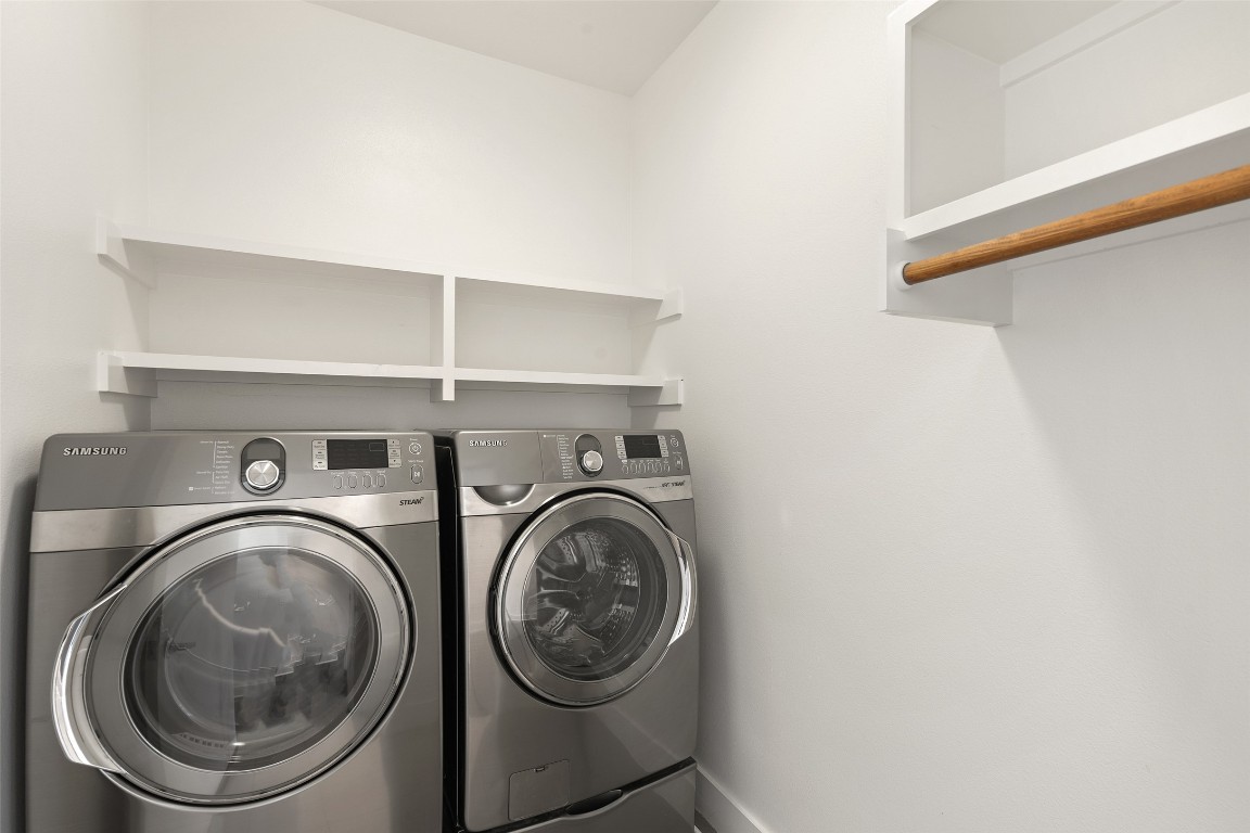 2105 Goodrich Avenue, Unit 2 Austin, TX 78704 - Photo 40 of 40 a utility room with dryer and washer