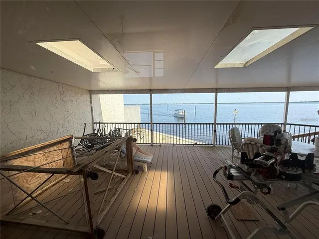 a view of balcony and deck