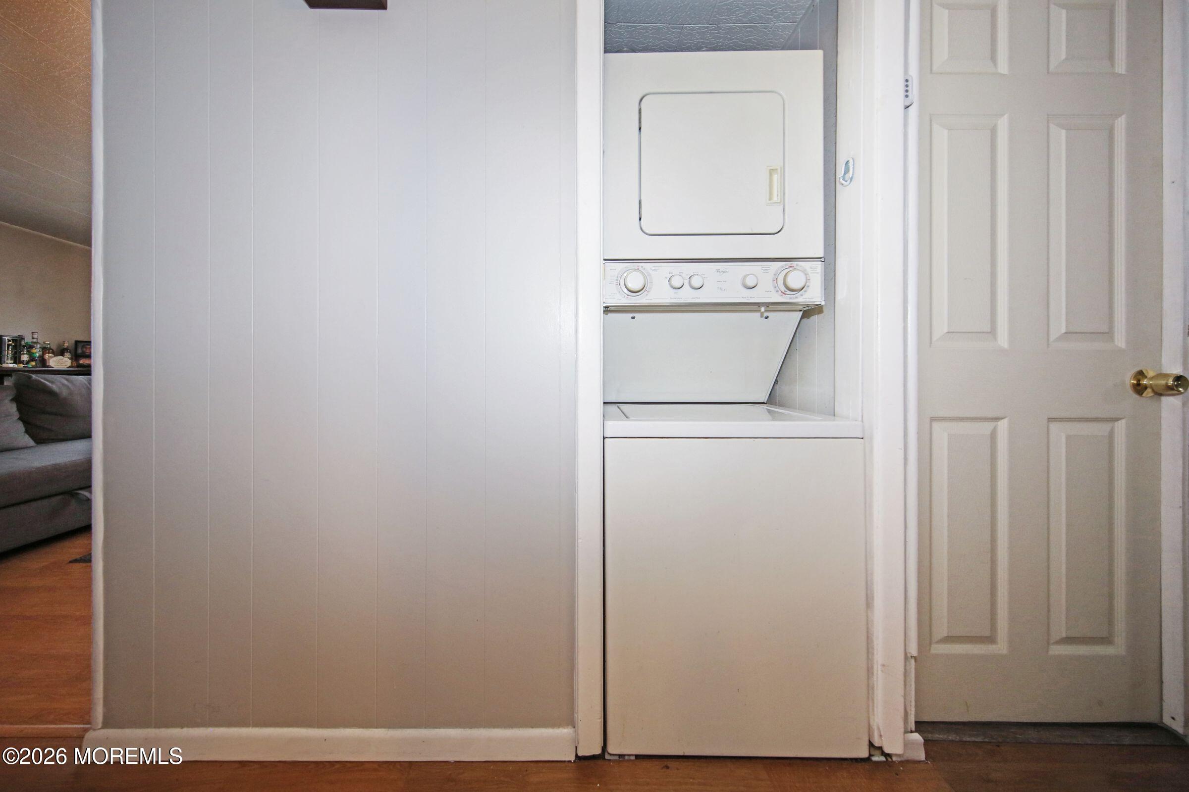 14 Monique Circle Hazlet, NJ 07730 - Photo 23 of 23 a view of a storage and utility room with washer and dryer