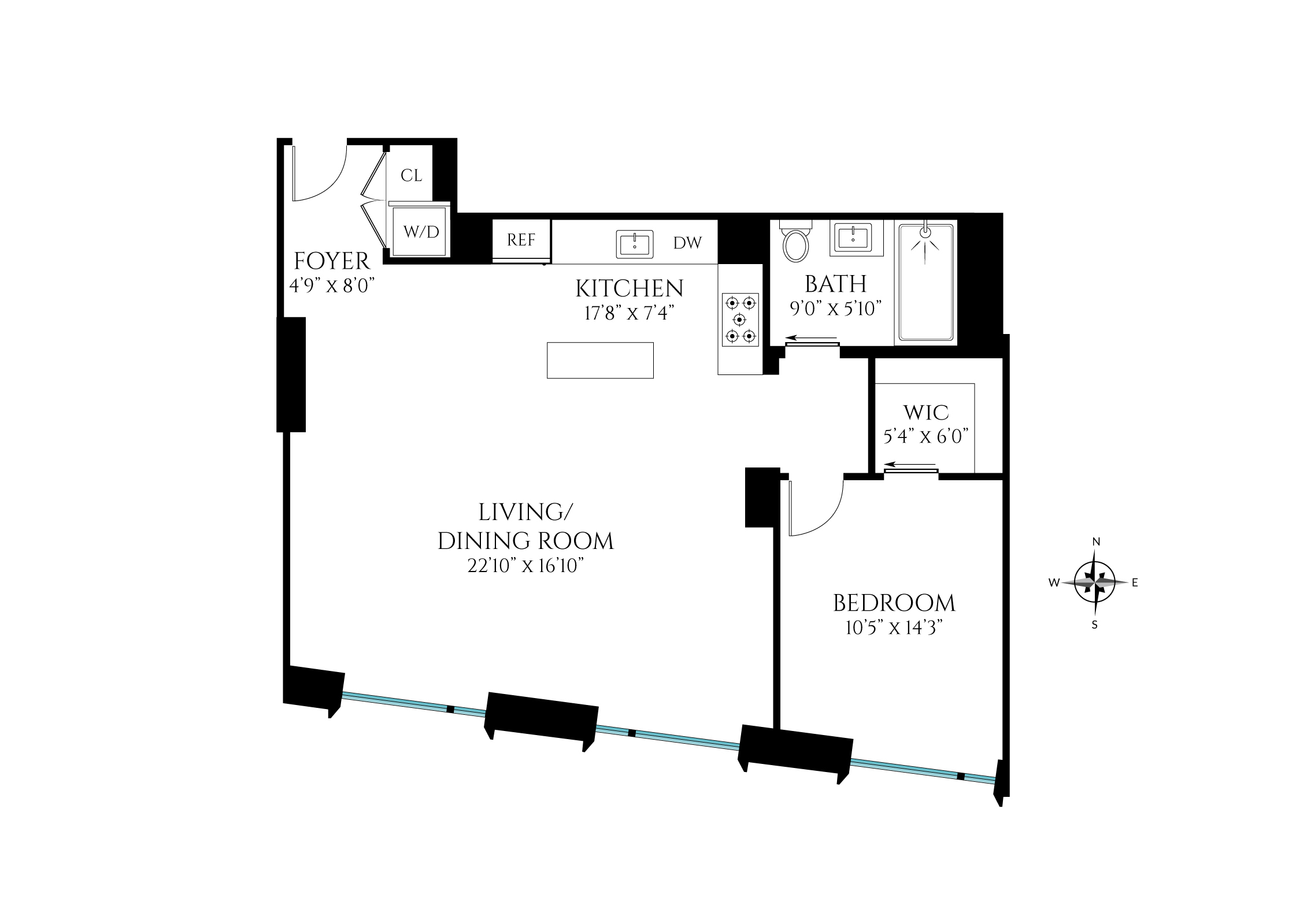 75 Kenmare Street, Unit 6B Manhattan, NY 10012 - Photo 11 of 11 a picture of a bench in room