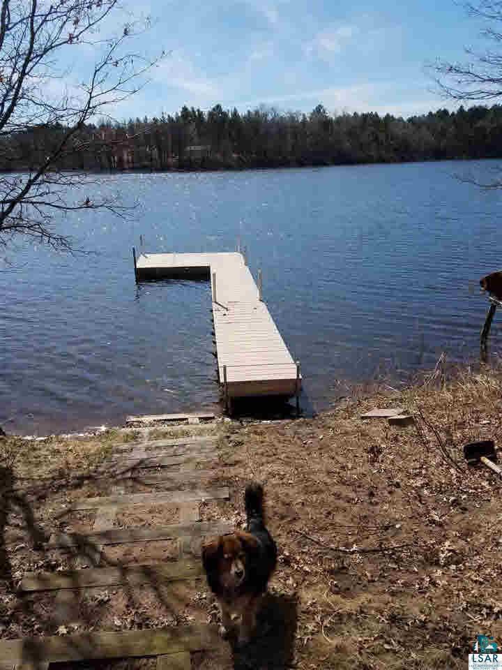 8141 Middle Road Minong, WI 54859 - Photo 15 of 25 Only 14 steps from yard to dock. Water and Electric ran down to the dock area.