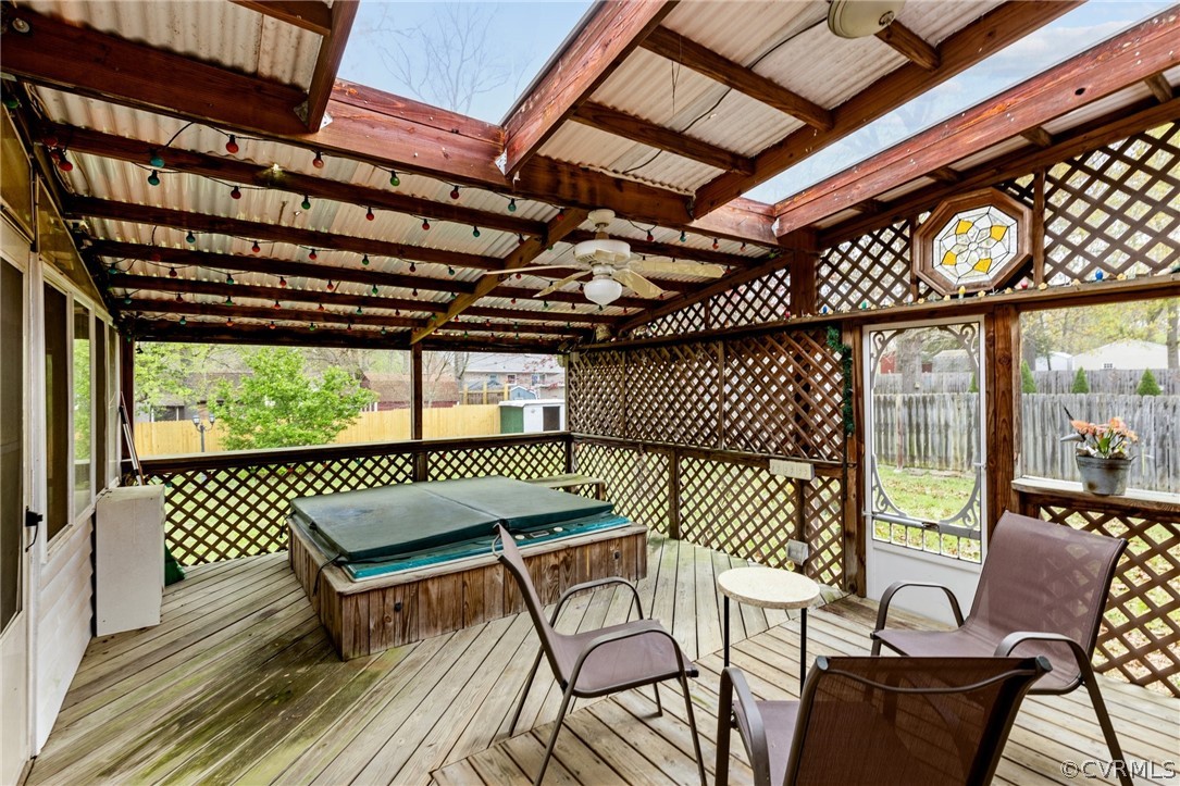 4840 Vestry Road North Chesterfield, VA 23237 - Photo 21 of 38 a roof deck with a table and chairs