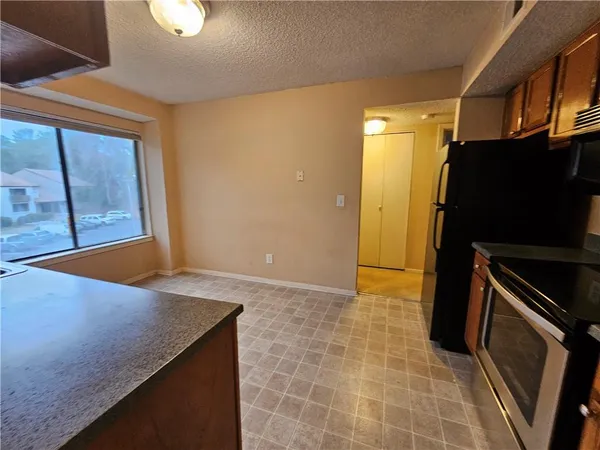 a view of a livingroom with a staircase