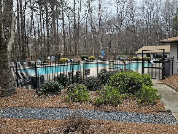 a house view with a garden space