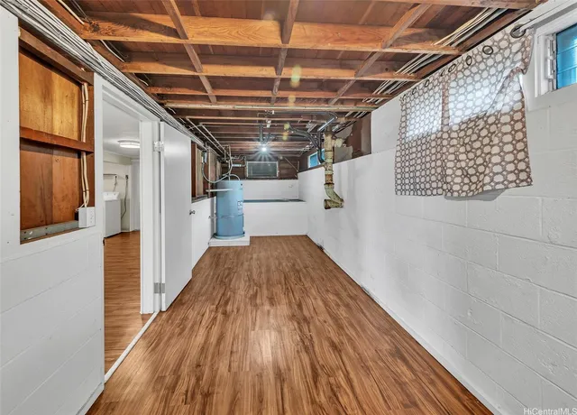 a view of storage and utility room