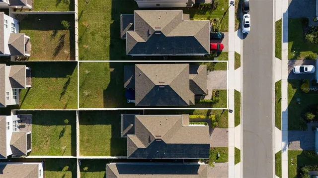 a house view with a garden space