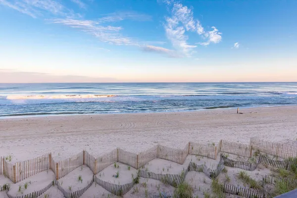a view of an ocean beach