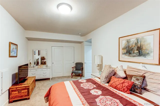 a view of small space with racks on the wall