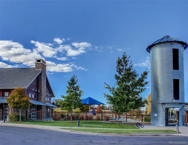 a view of large parking space and city view