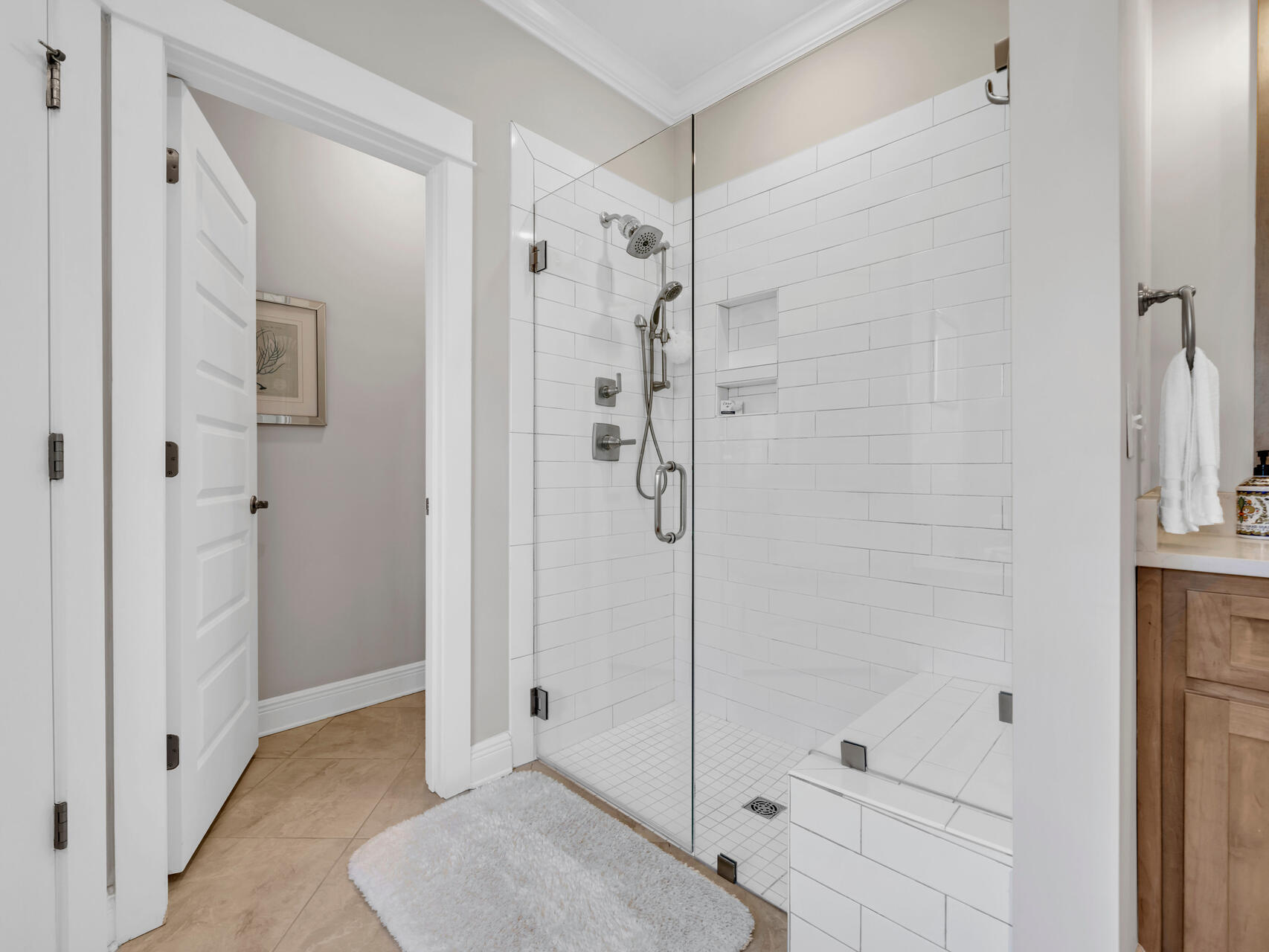 310 Mill Pond Cove Freeport, FL 32439 - Photo 29 of 49 a bathroom with a shower and a sink