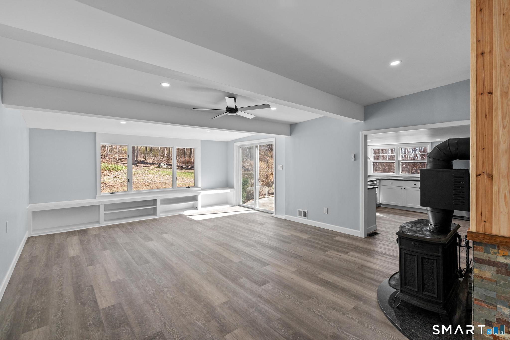128 Machine Shop Hill Road Windham, CT 06266 - Photo 17 of 45 a view of workspace with wooden floor and windows