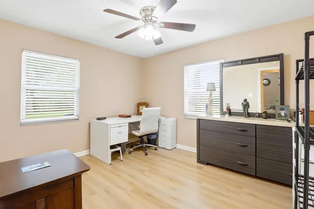 a workspace with a window