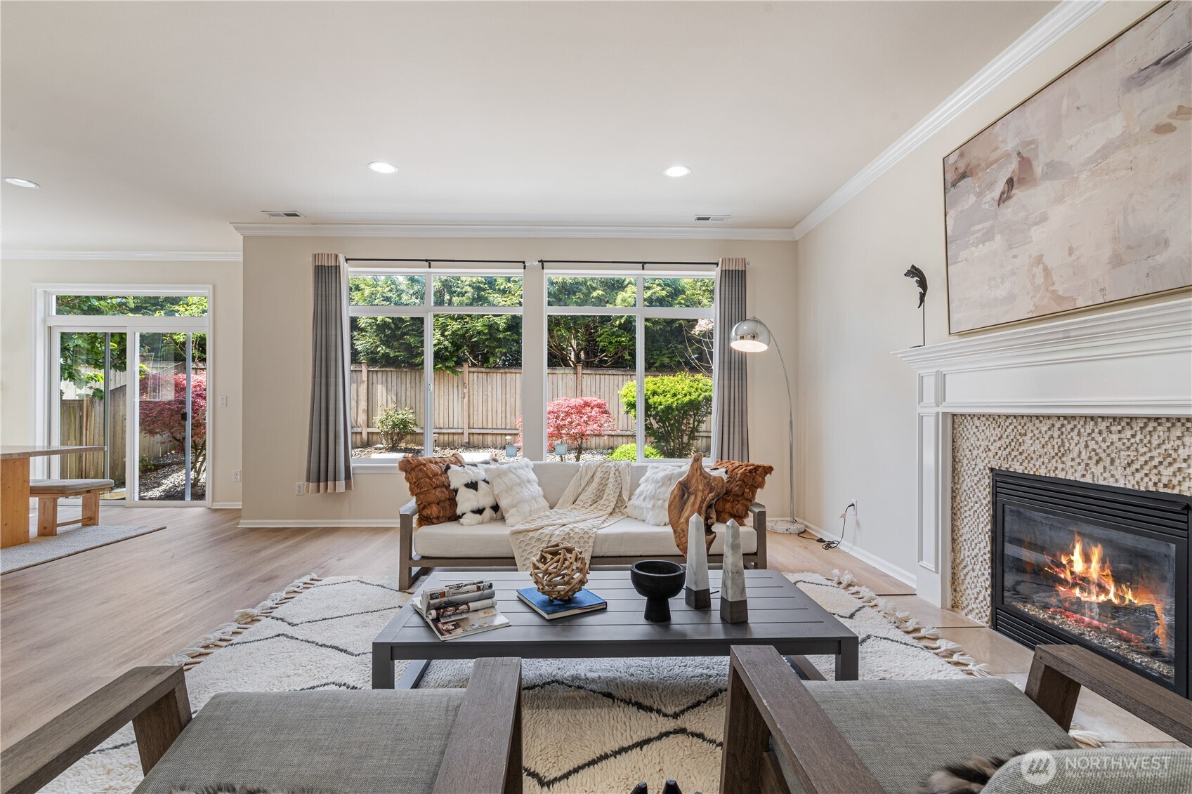 9528 25th Drive Southeast Everett, WA 98208 - Photo 6 of 36 a living room with furniture and a fireplace
