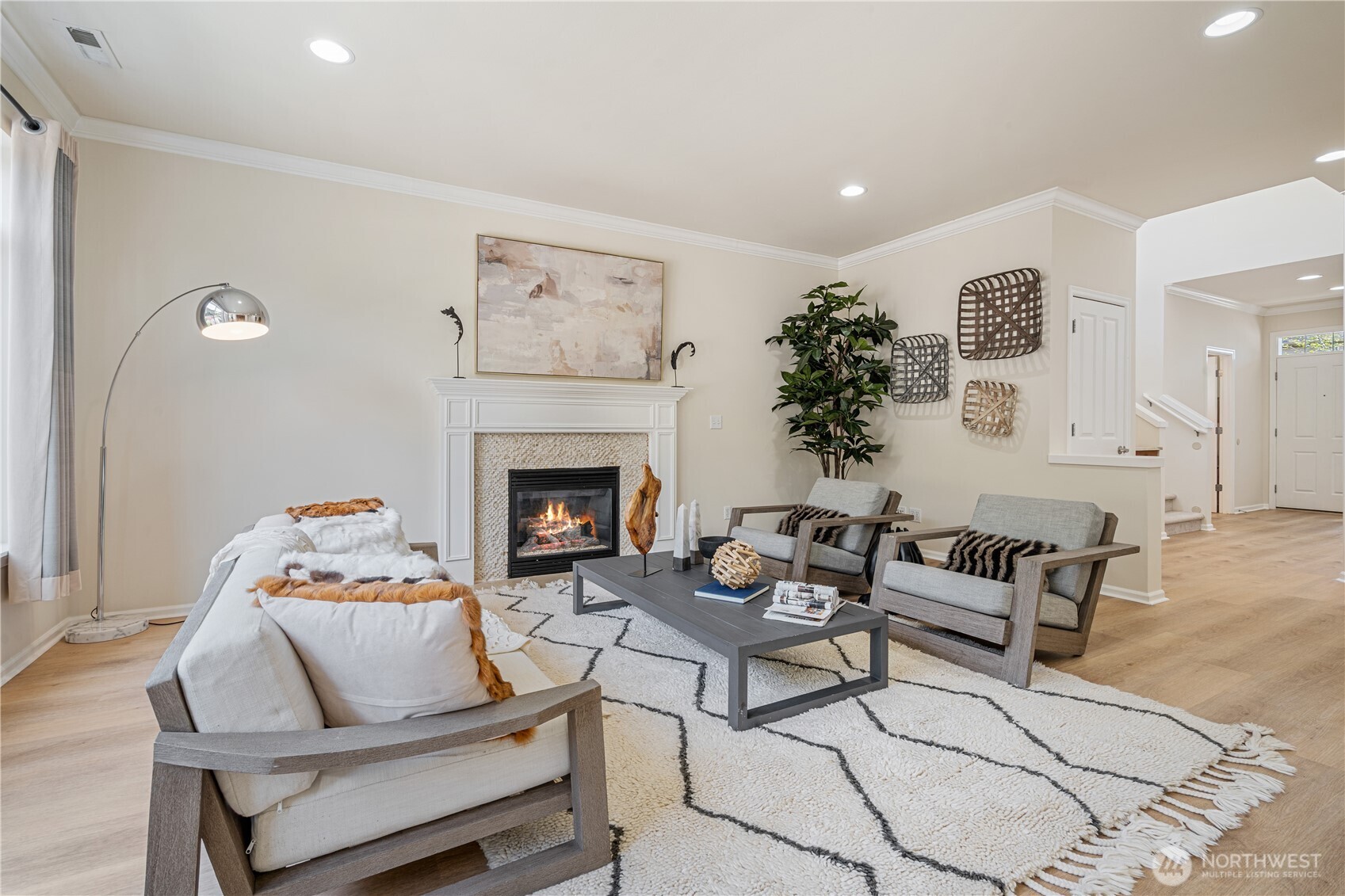 9528 25th Drive Southeast Everett, WA 98208 - Photo 9 of 36 a living room with furniture and a fireplace