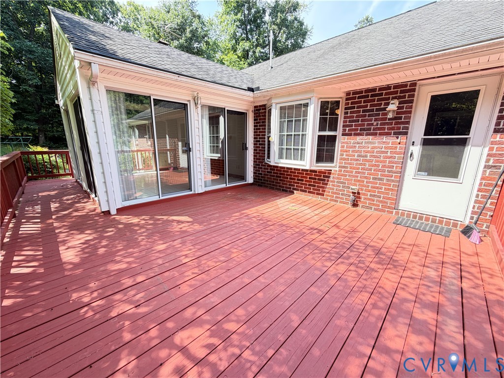 3933 Dunraven Road North Chesterfield, VA 23236 - Photo 6 of 30 a view of a house with backyard porch and wooden floor